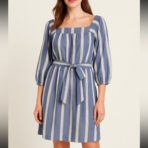 GAP Blue and White Striped Dress